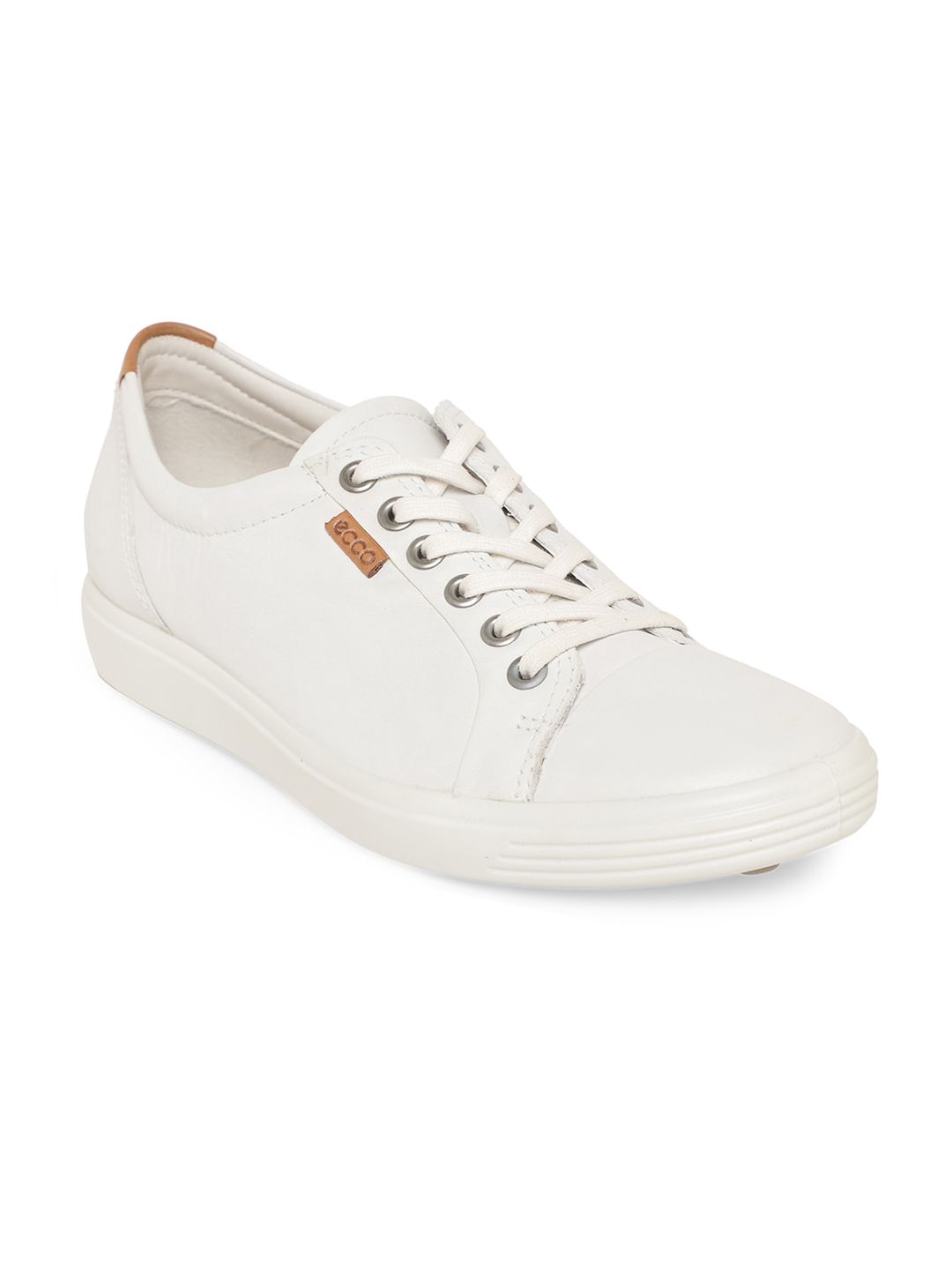 ECCO Women White Soft 7 Leather Scandinavian Spirit Sneaker Price in India