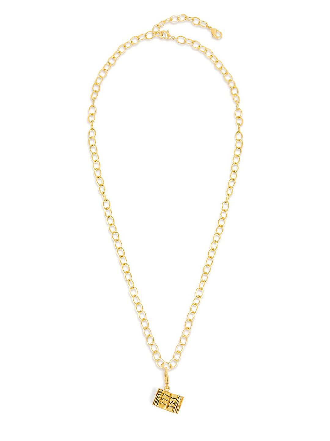 Mikoto by FableStreet 20KT Gold-Plated Brass Convertible Link Charm & Mask Chain Price in India