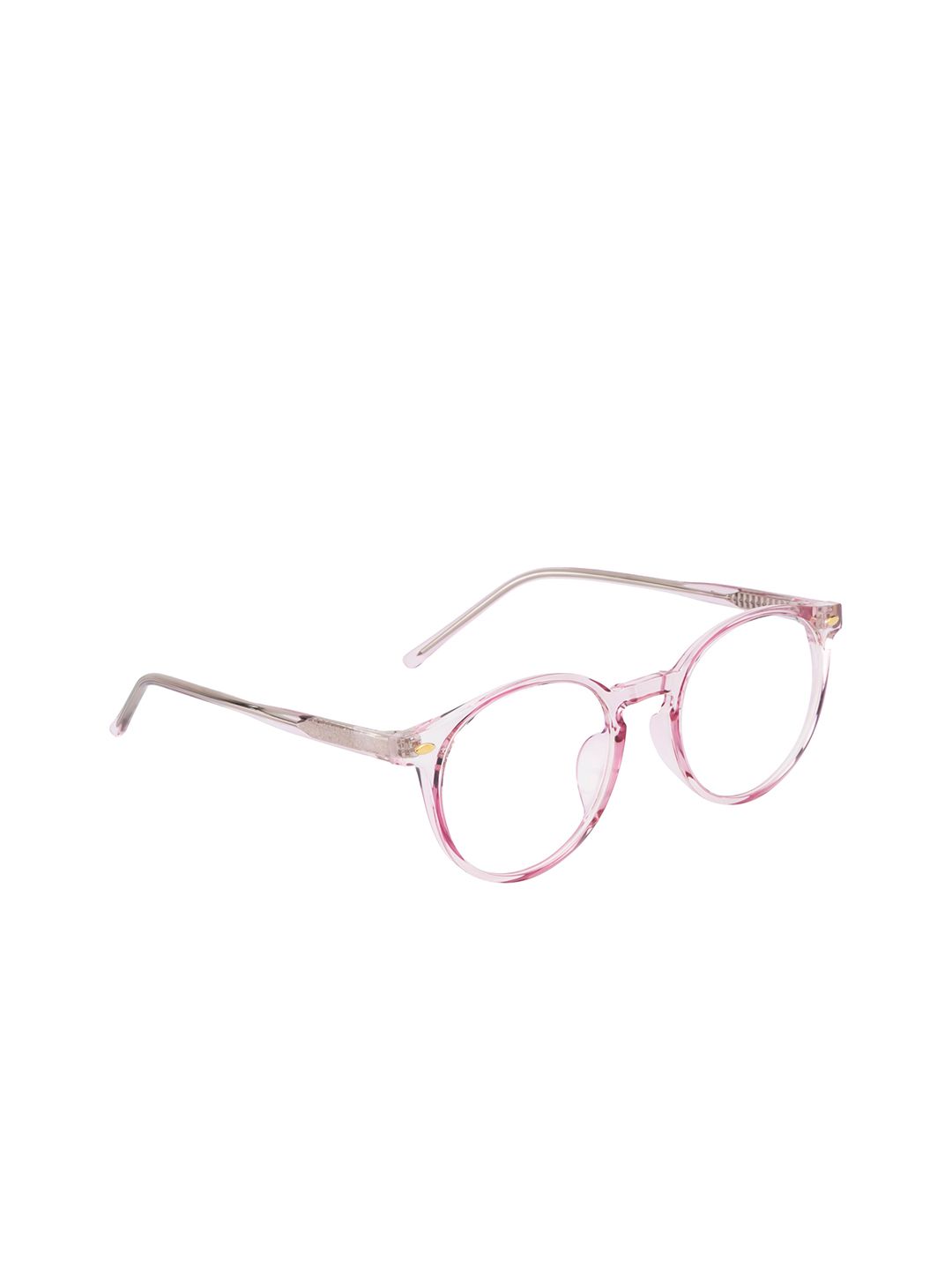 Ted Smith Unisex Pink & Transparent Full Rim Round Frames TSI-8840 Price in India