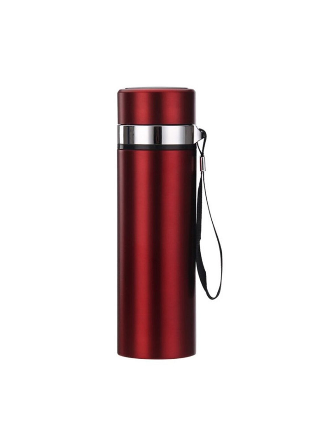 iSWEVEN Red Solid Stainless Steel Water Bottle 650 ml Price in India