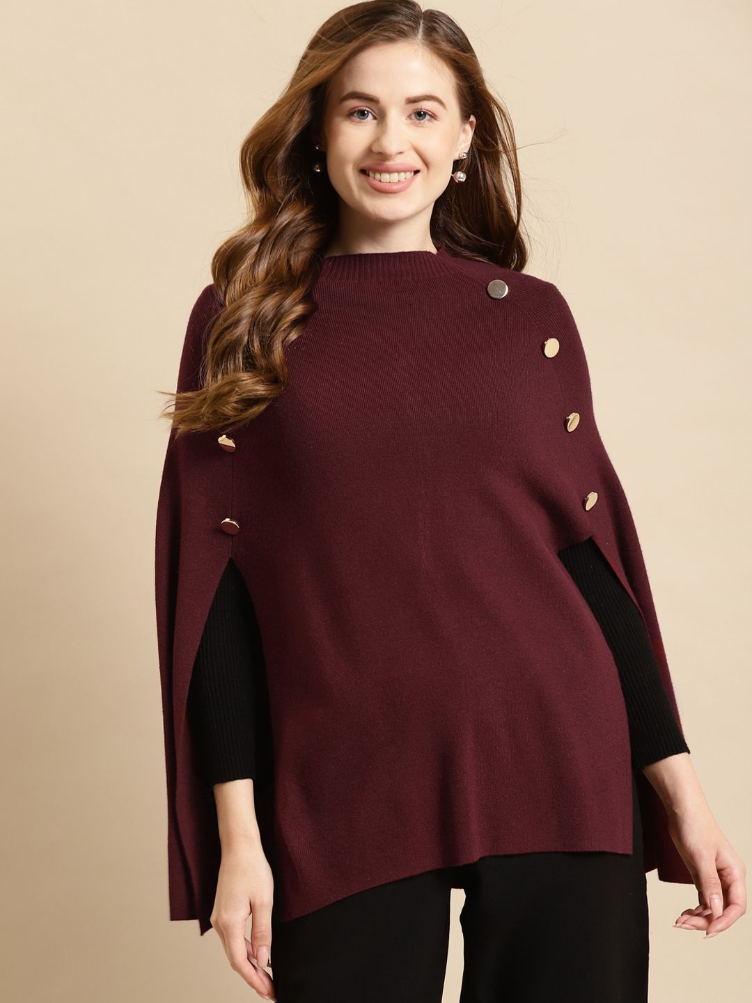 COVER STORY Women Maroon Cardigan Price in India