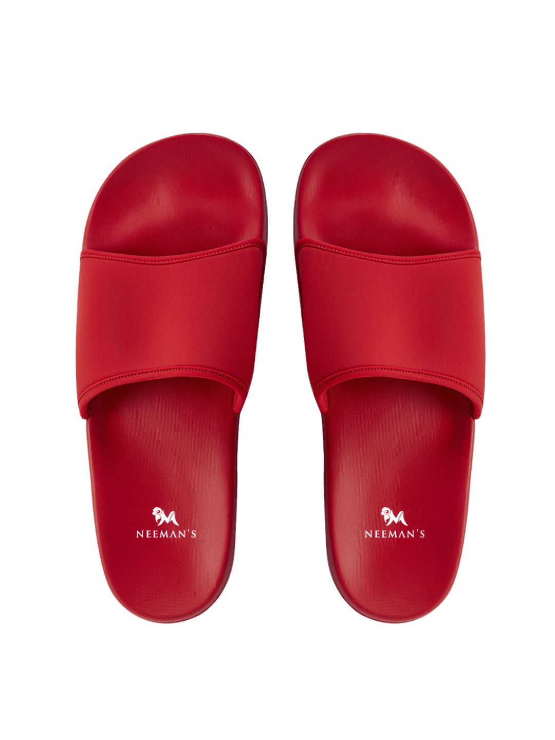 NEEMANS Unisex Red Eco Slides Price in India