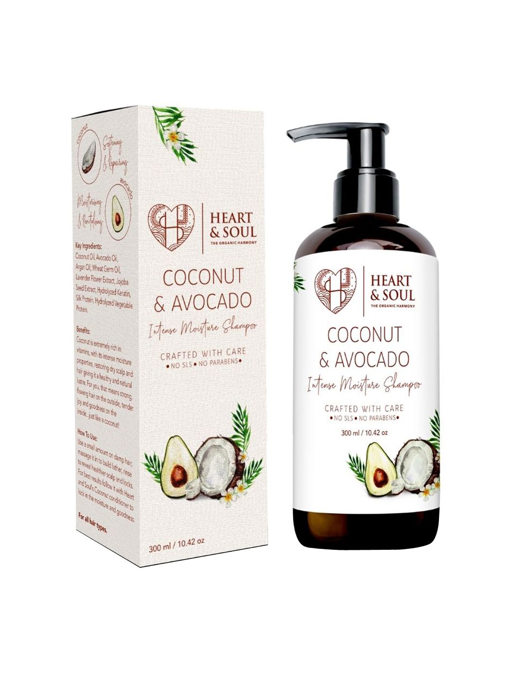 HEART AND SOUL Coconut and Avocado Shampoo - 300ml Price in India