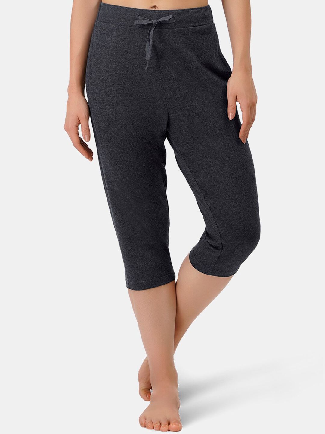 Amante Women Grey Relaxed-Fit Lounge Capri Price in India
