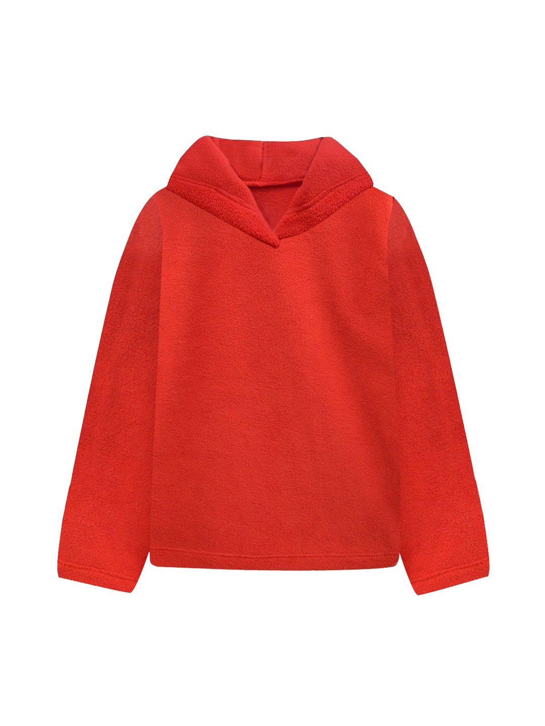 A T U N Women Red Hooded Sweatshirt Price in India