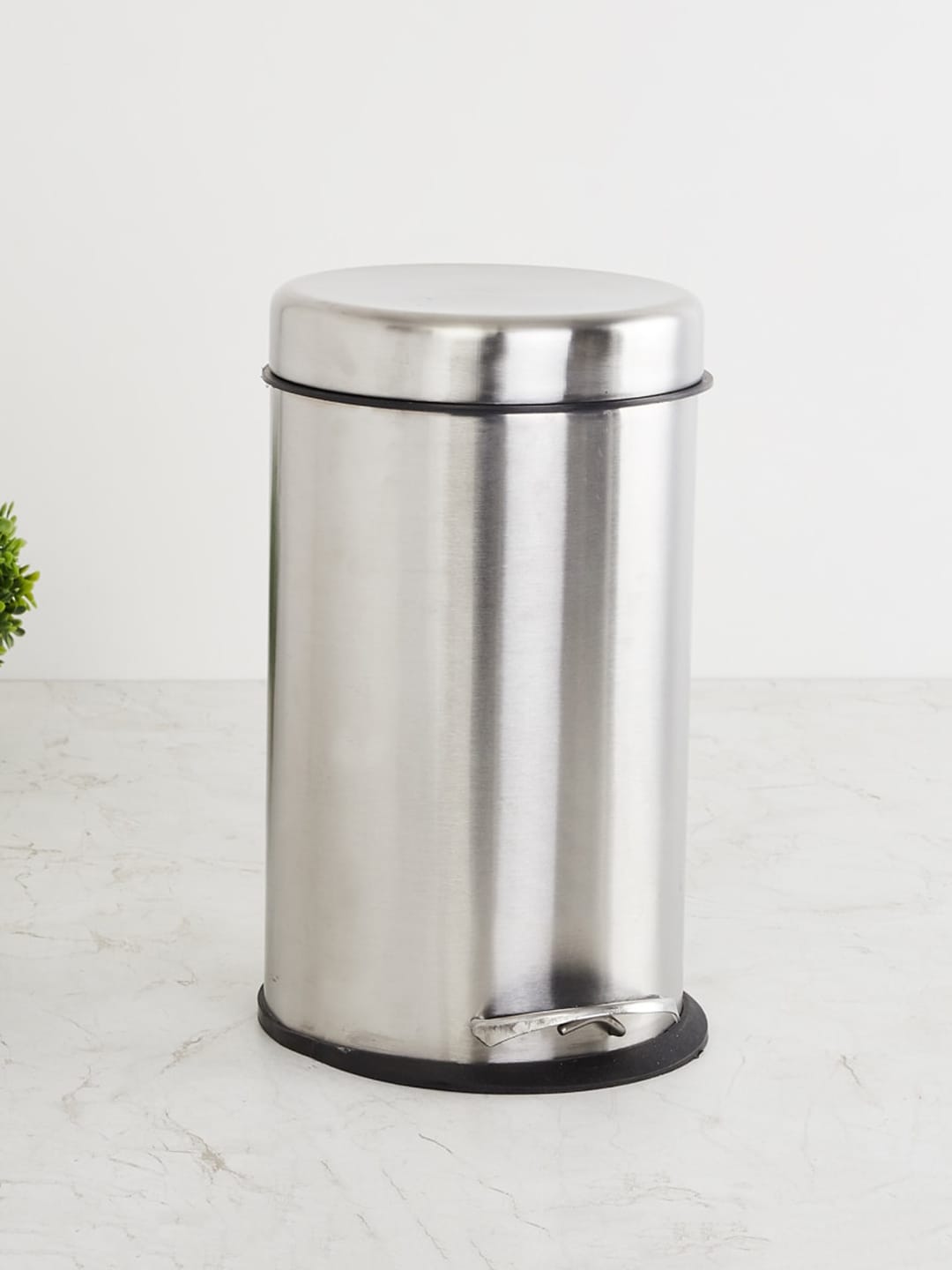 Home Centre Silver-Toned Solid Stainless Steel Dustbin Price in India