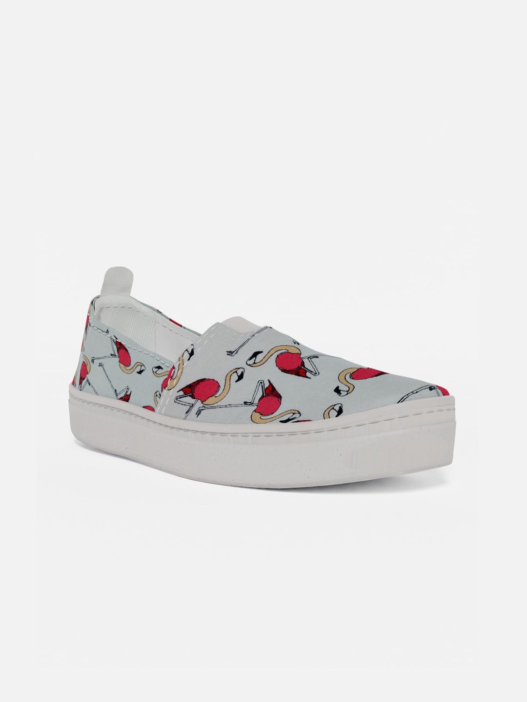 LOKAIT The Sneakers Company Women Multicoloured Printed Slip-On Sneakers Price in India