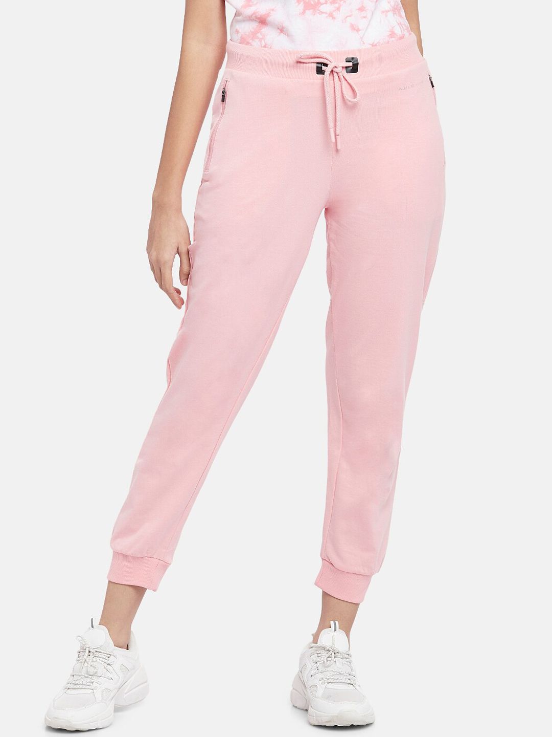 Ajile by Pantaloons Women Pink Joggers Trousers Price in India