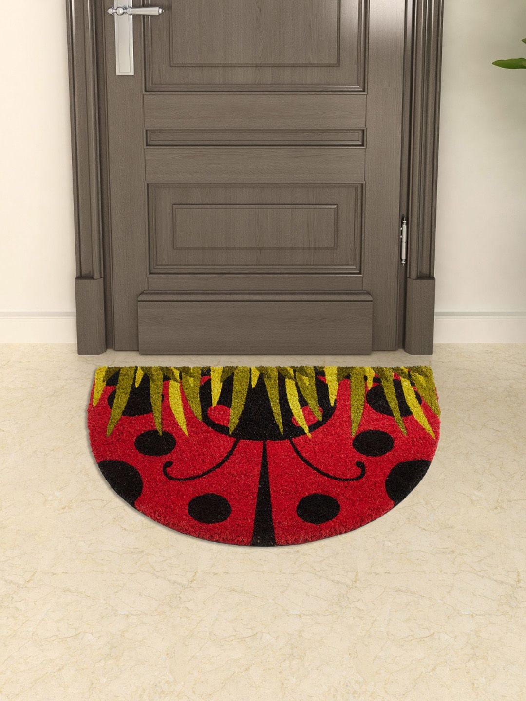Home Centre Red & Black Printed Doormat Price in India