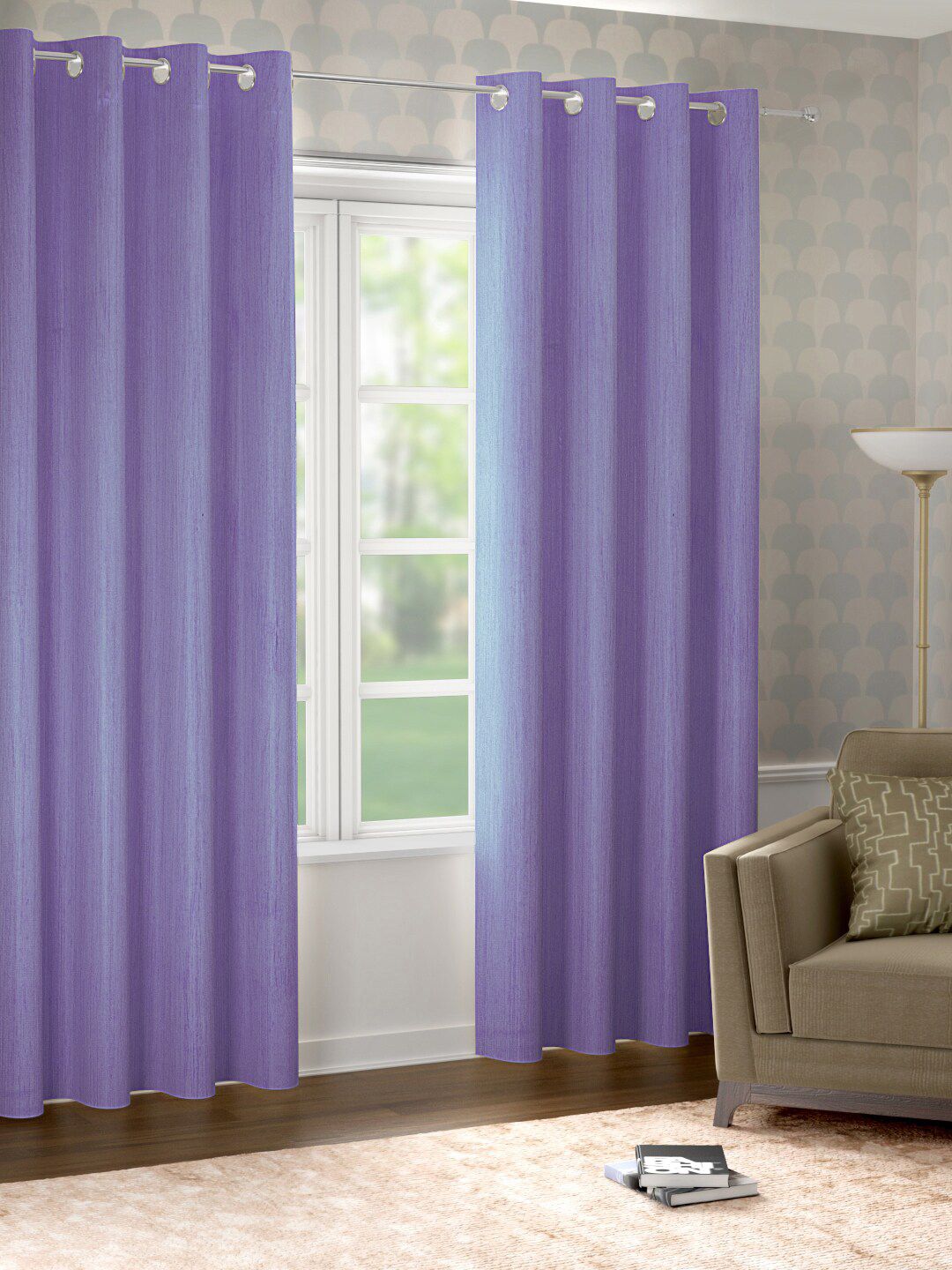 Raymond Home Purple Door Curtain Price in India
