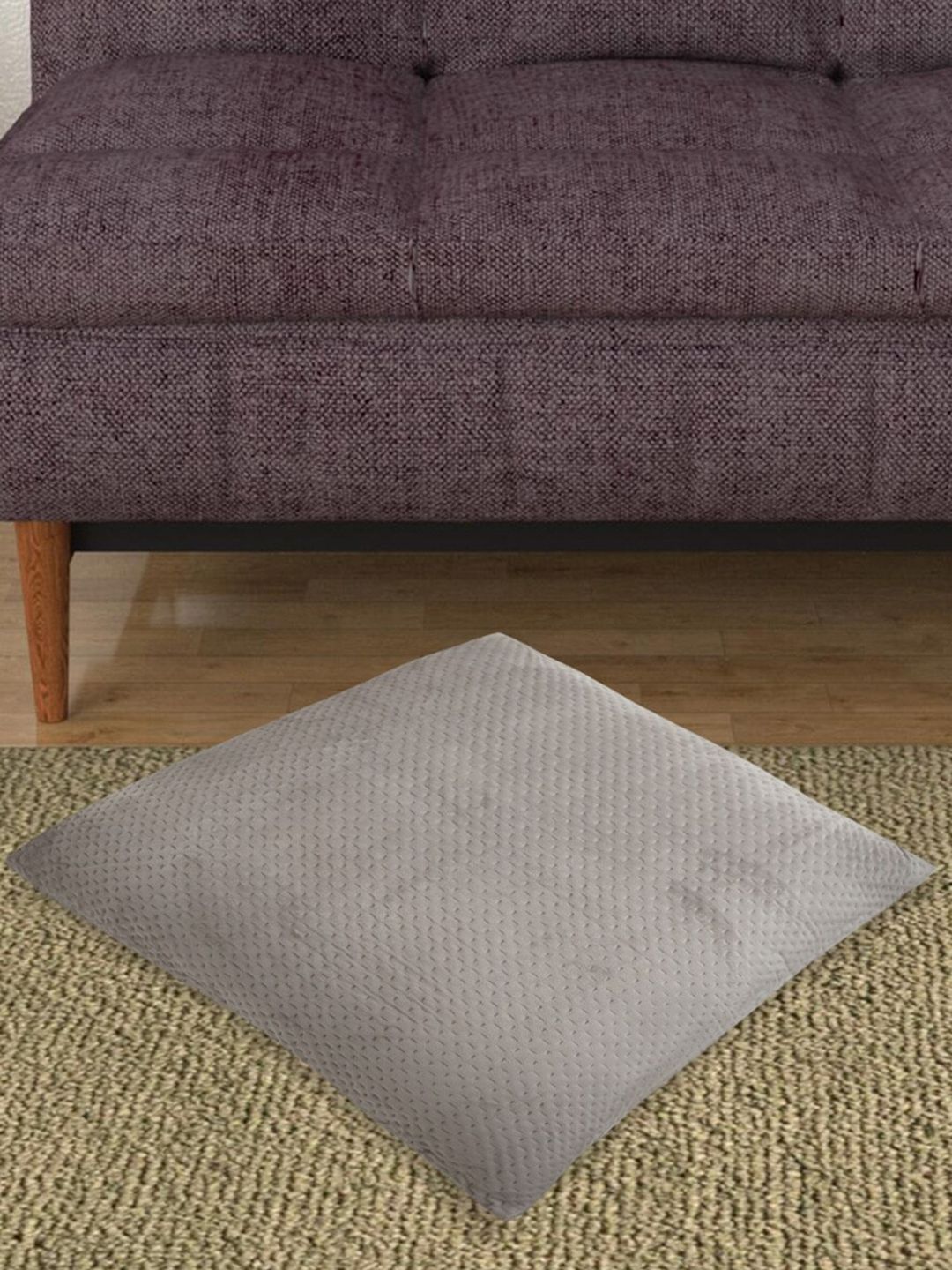 Home Centre Grey Square Cushion Cover Price in India