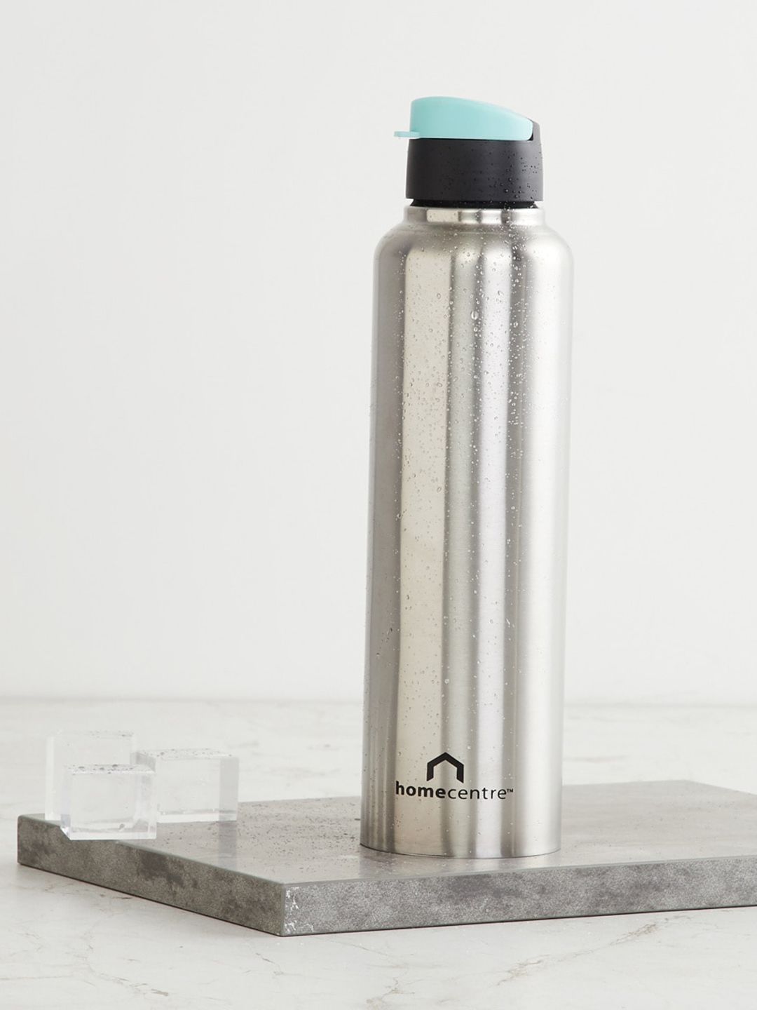 Home Centre Atlantis Silver Stainless Steel Water Bottle - 900ml Price in India