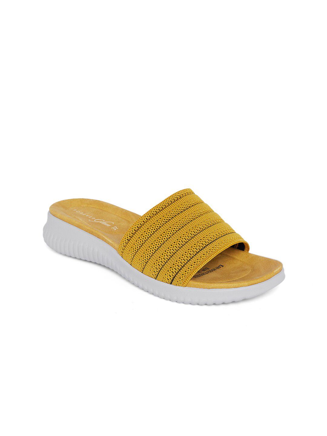 Forever Glam by Pantaloons Woman Yellow Open Toe Flats Price in India