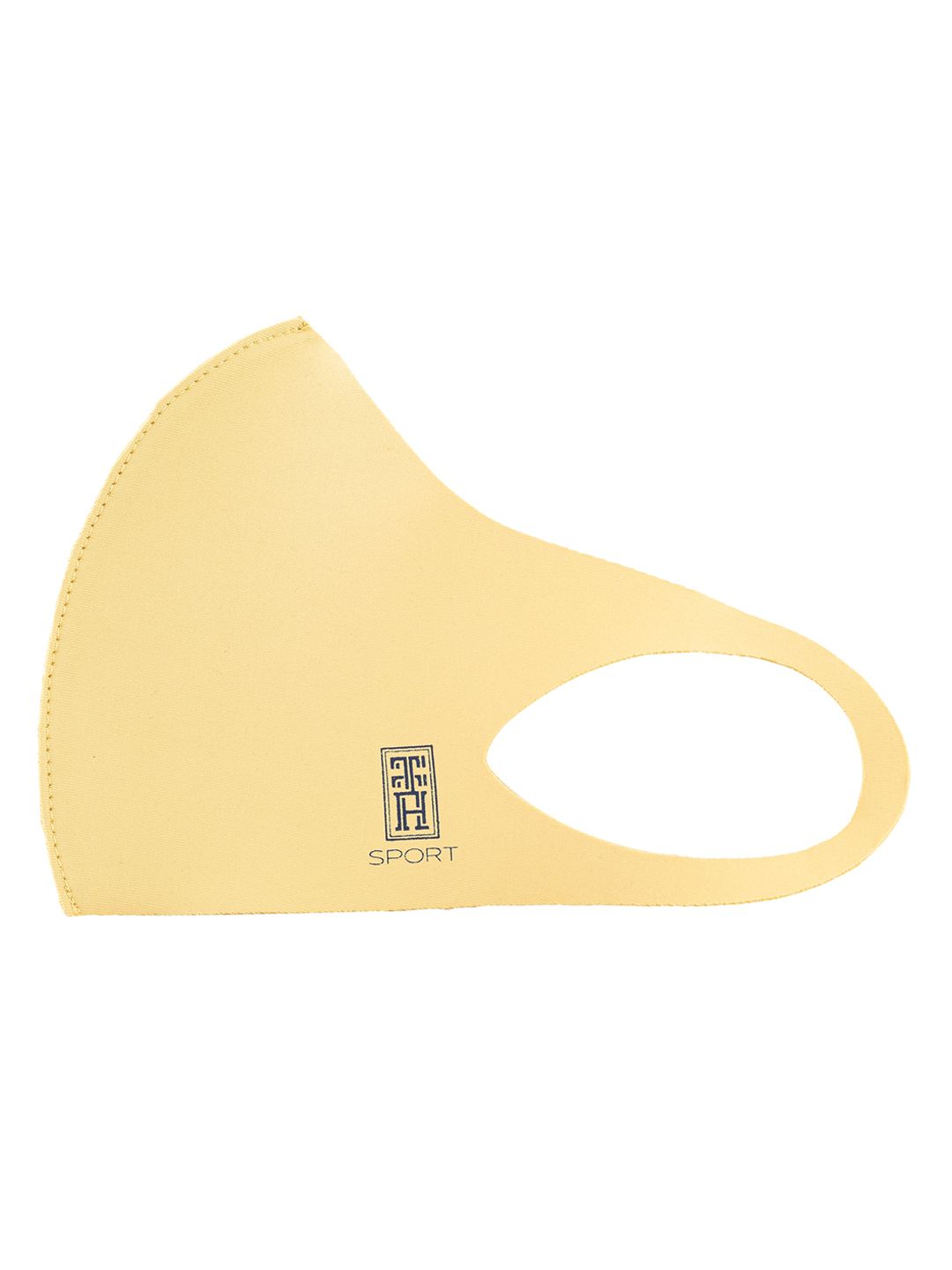 The Tie Hub Yellow Solid 1 Ply Outdoor Cloth Mask Price in India
