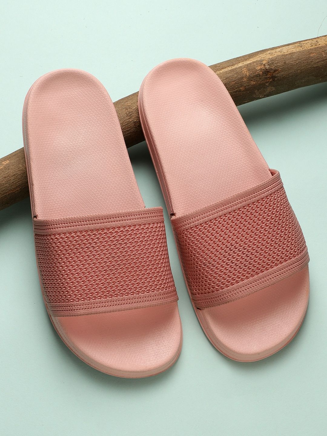 Pampy Angel Women Pink Rubber Sliders Price in India