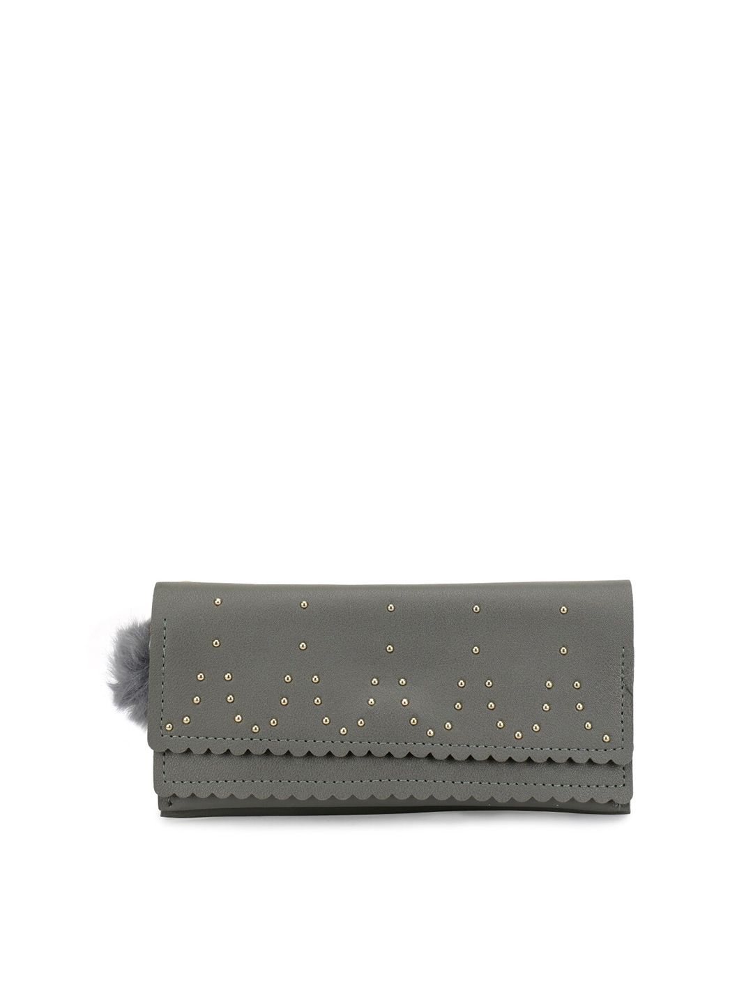 ZEVORA Women Grey Envelope Wallet Price in India