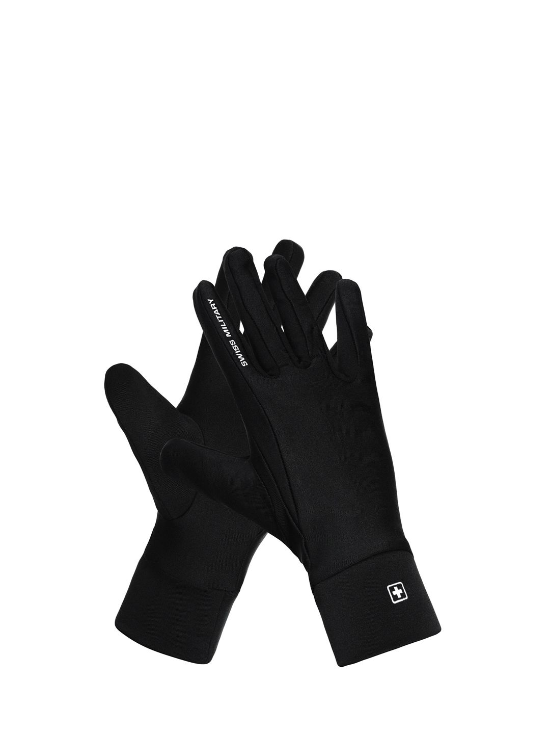 SWISS MILITARY Unisex Black Solid Reusable Anti-Bacterial Gloves Price in India