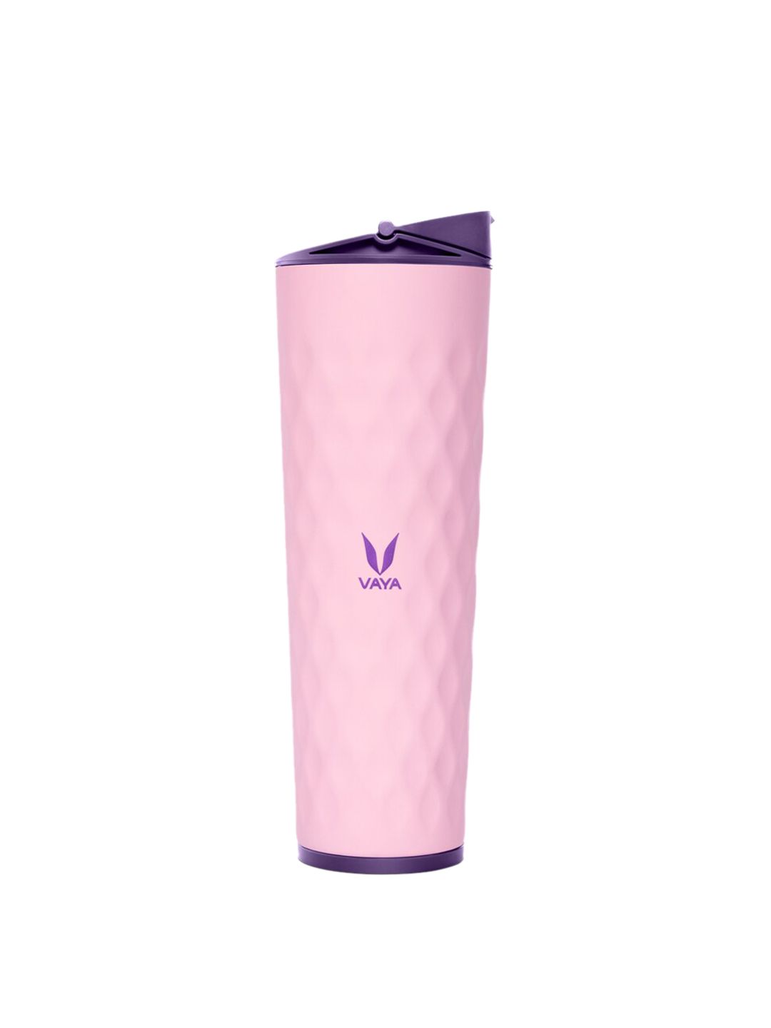 Vaya Pink Solid Stainless Steel Water Bottle 600ml Price in India
