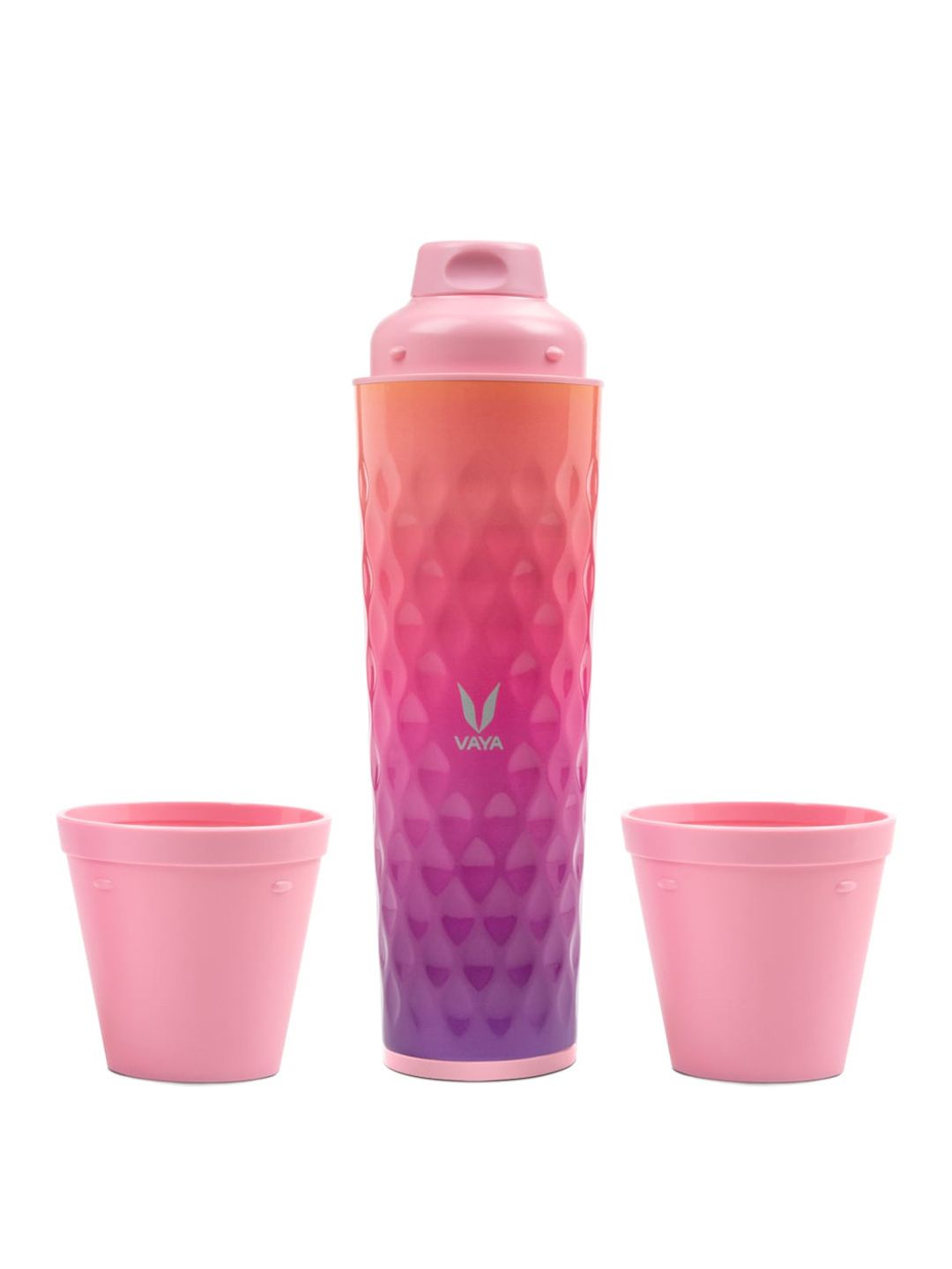 Vaya Pink Solid Stainless Steel Water Bottle Price in India
