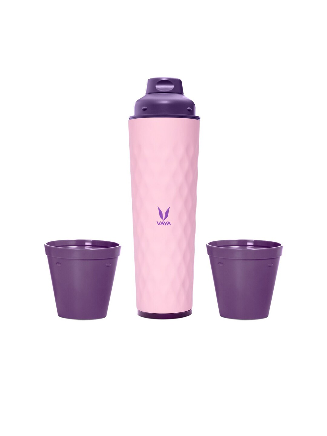 Vaya Pink Solid Stainless Steel Water Bottle Price in India