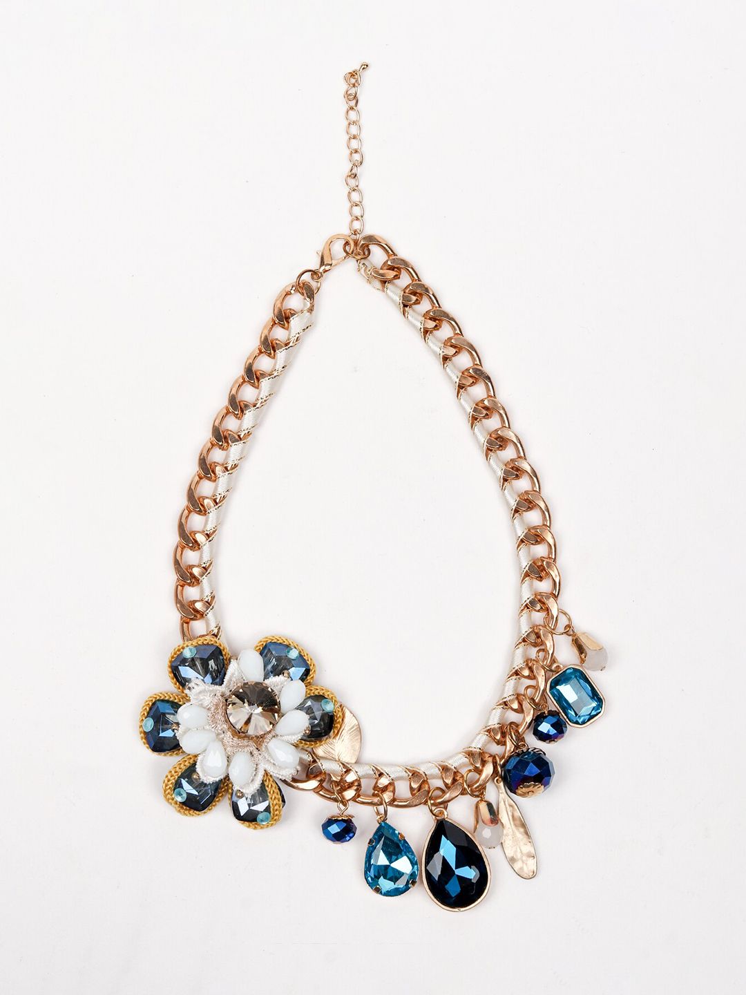 ODETTE Gold-Toned & Blue Necklace Price in India