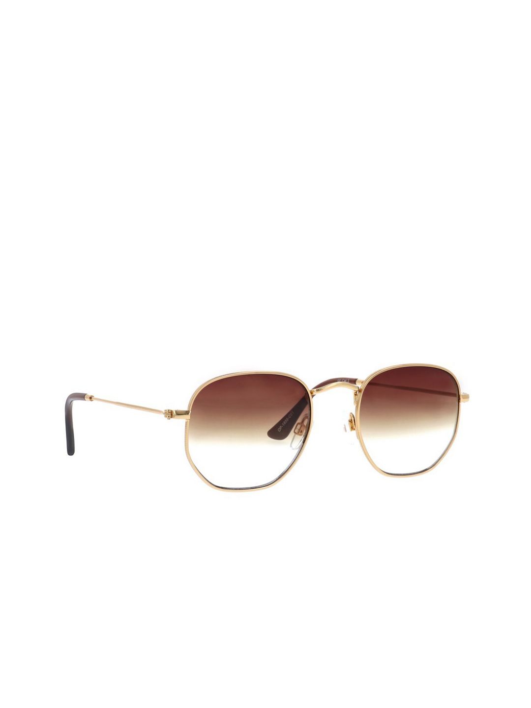 OPIUM Adult Brown Lens & Gold Sunglasses with UV Protected Lens OP-1858-C01-Brown Price in India