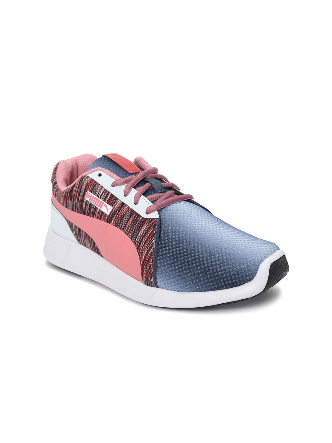 Puma Women Blue Textured Sneakers Price in India