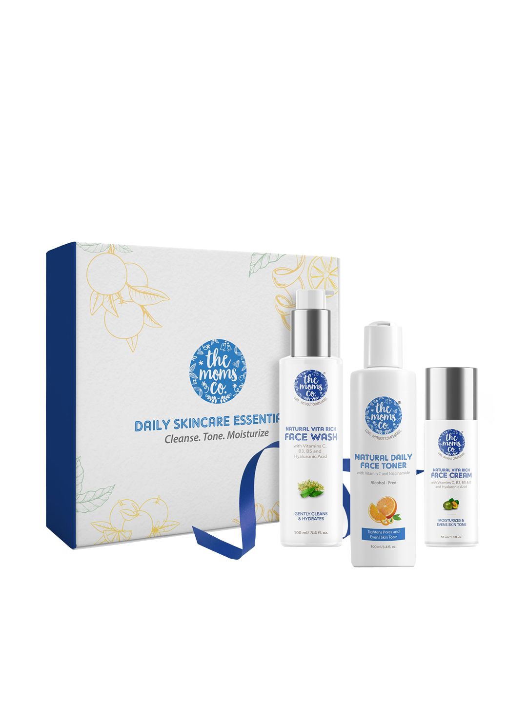 The Moms Co. Natural Vita Rich Face Wash - Toner - Cream 225 ml