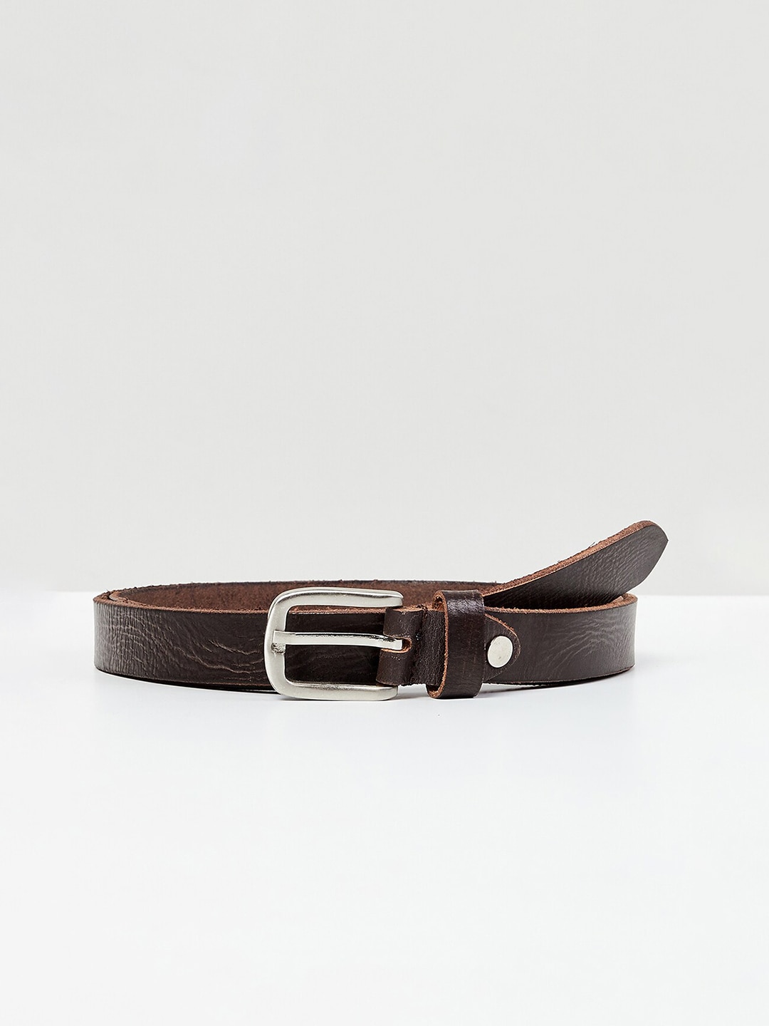 max Women Brown Leather Belt Price in India