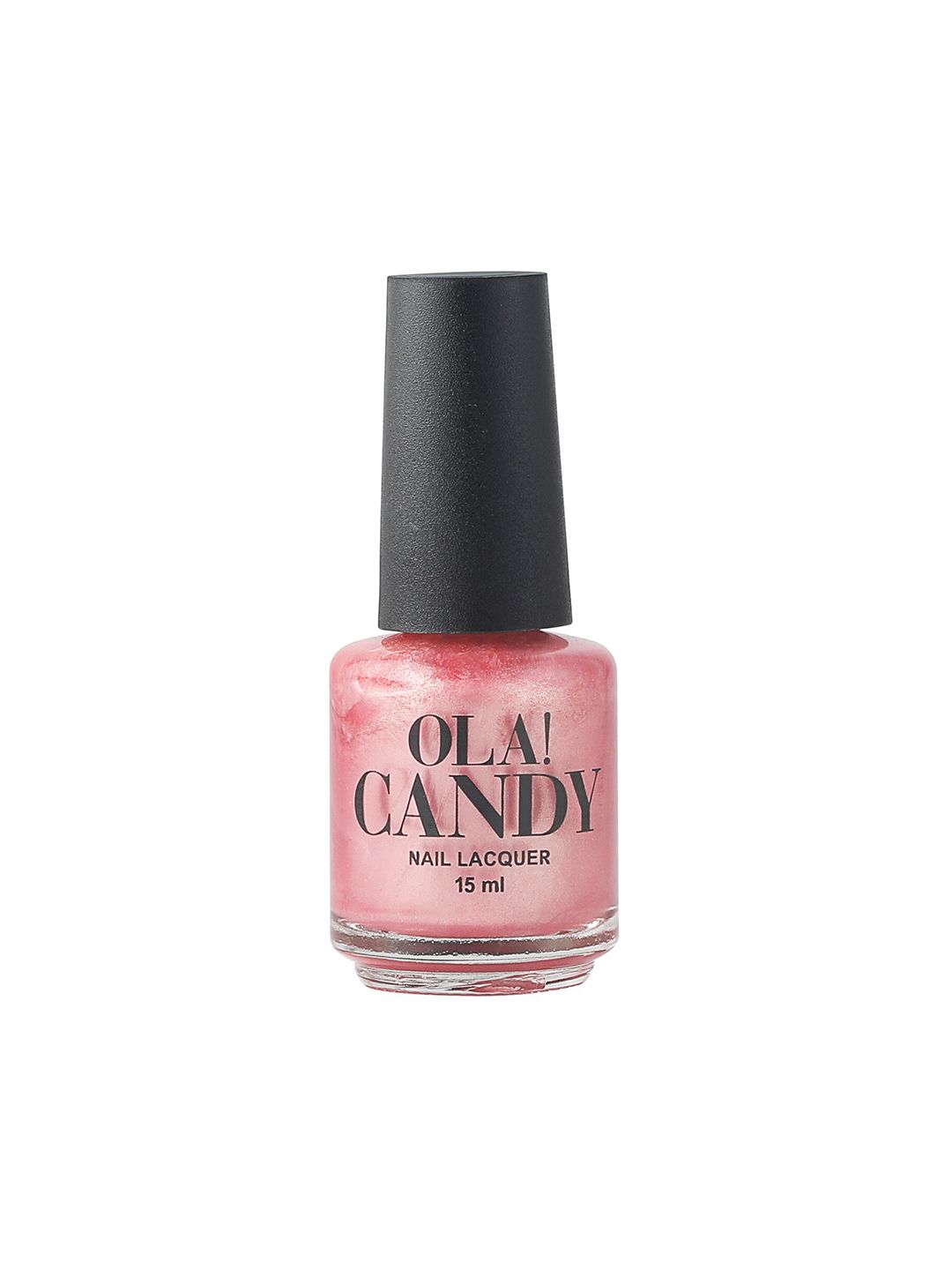 OLA CANDY Pink Glossy Long Lasting Nail Polish - 15 ml