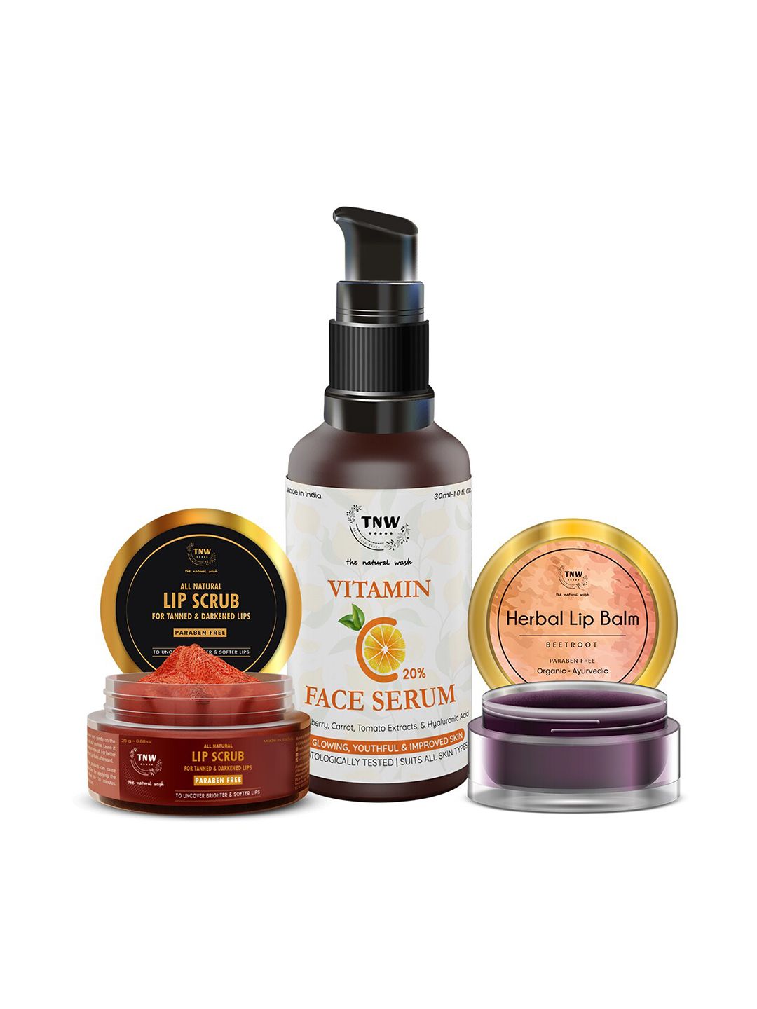 TNW the natural wash TNW the natural wash Face Serum Skin Clearing Serum Lip Balm & Lip Brightening Scrub