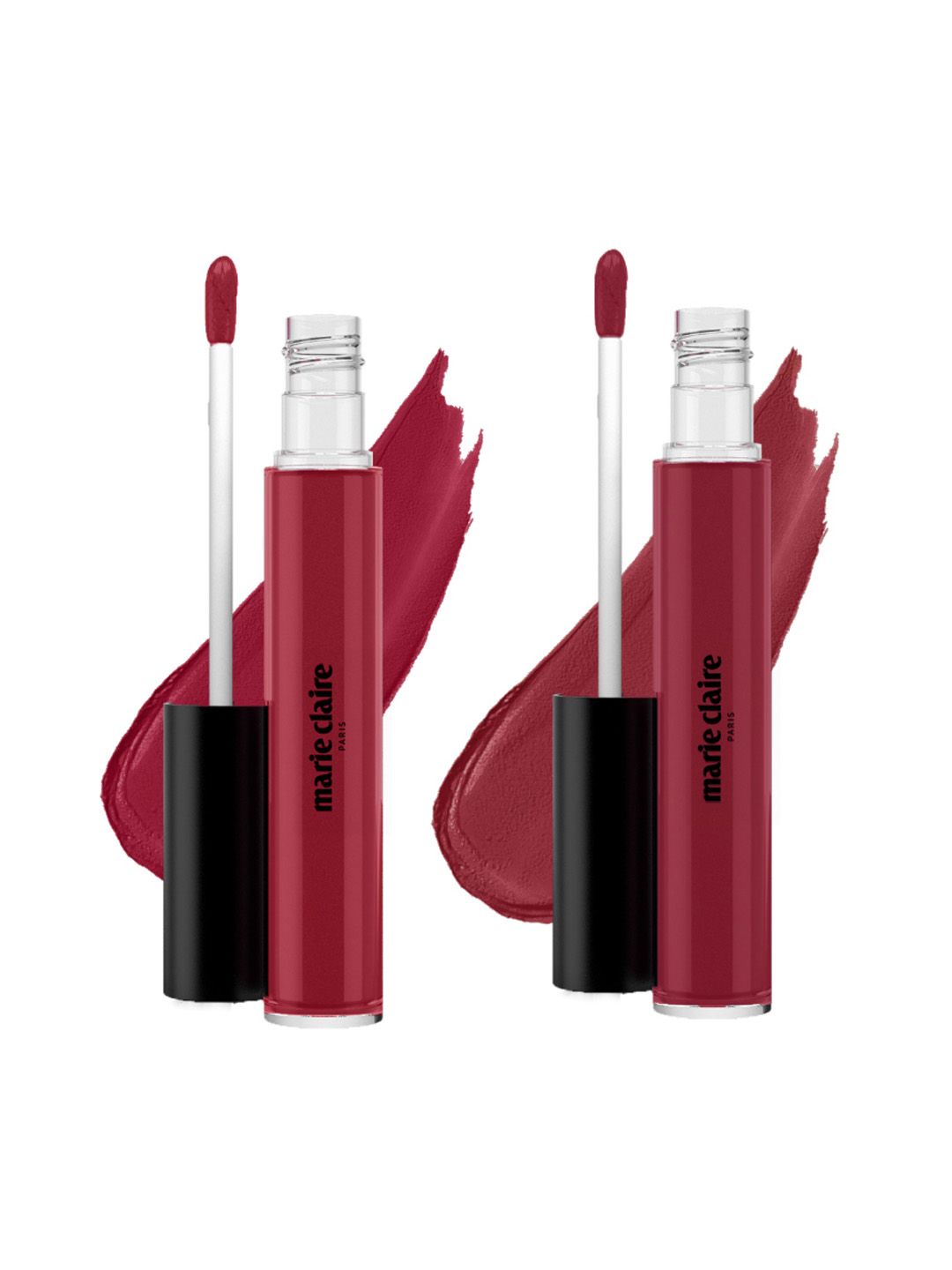 Marie Claire Paris Set of 2 Lip Creme 2.7 g each - Bonne Berry & Sassy Scarlet Price in India