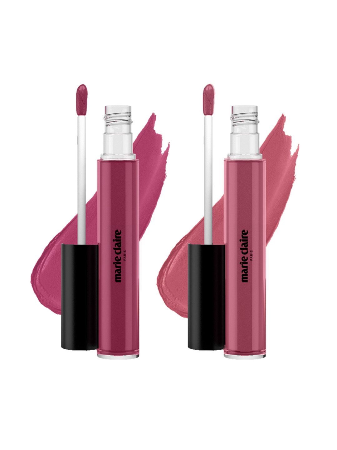 Marie Claire Paris Set of 2 Lip Creme 2.7 g each - Lady Lilac & Romantique Rose Price in India