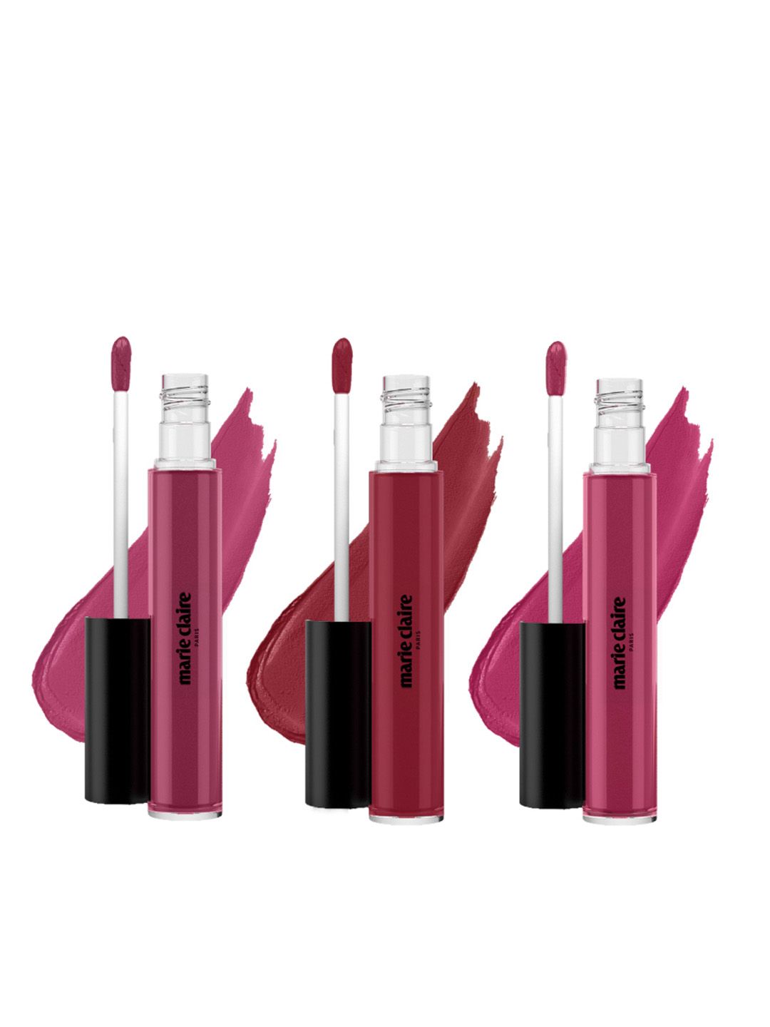 Marie Claire Paris Set of 3 Lip Creme 2.7 g each - Lady Lilac-Bonne Berry & Perky Pink Price in India