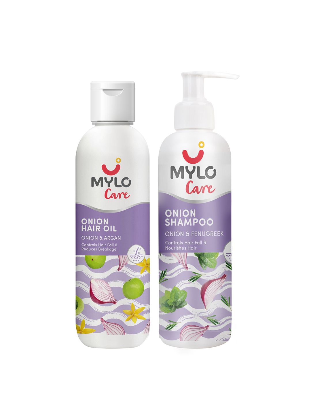 Mylo Anti Hair Fall Combo ( Onion Oil & Onion Shampoo) 200 ml Each