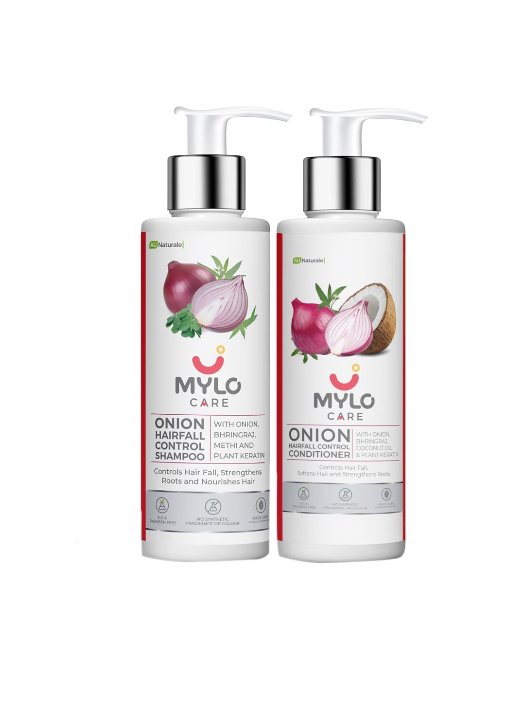 MYLO CARE Onion Shampoo & Conditioner - 200ml Each Price in India