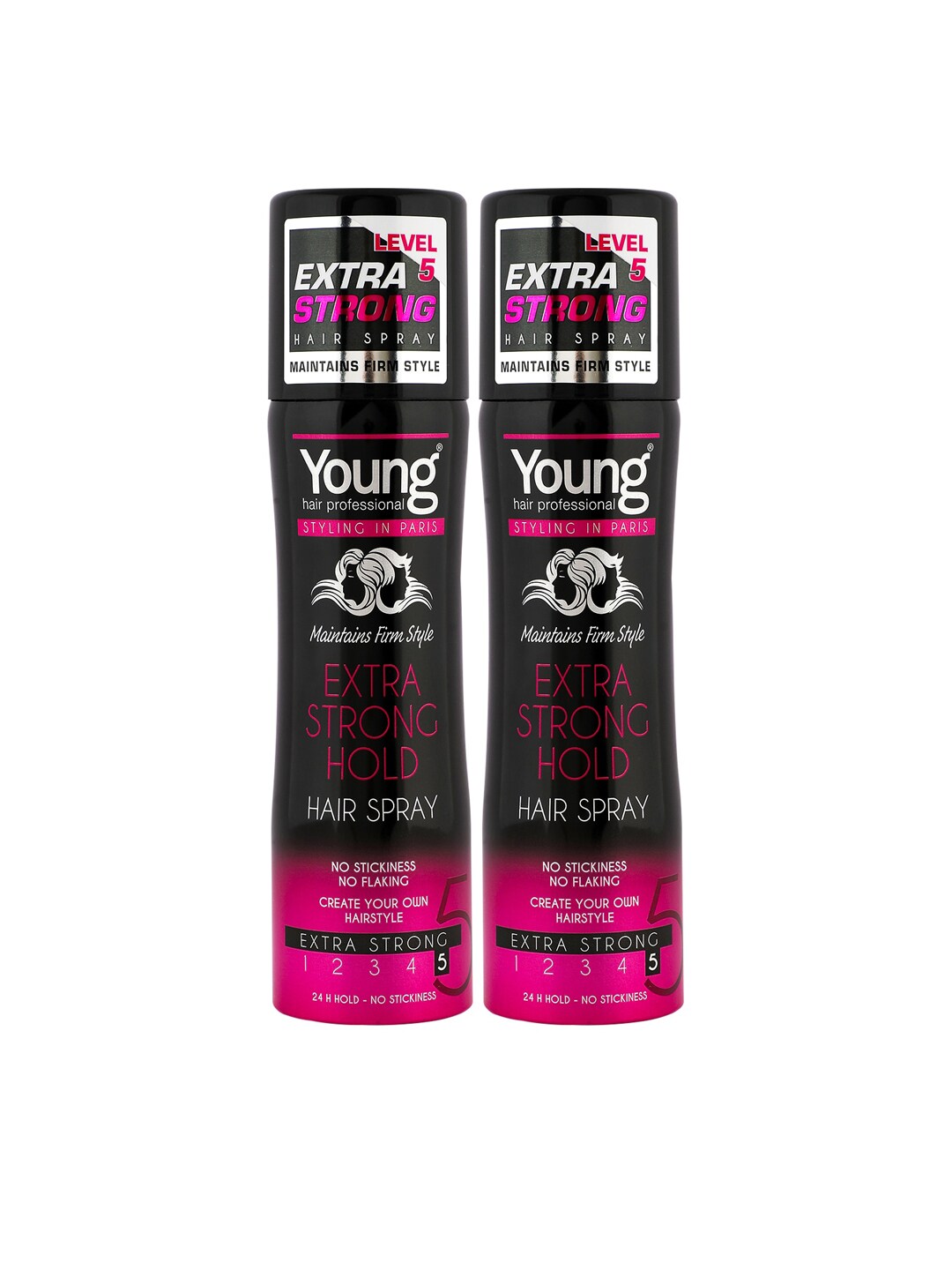 Young Hair Professional Set of 2 Extra Strong Hold Hair Spray ,250ml Price in India