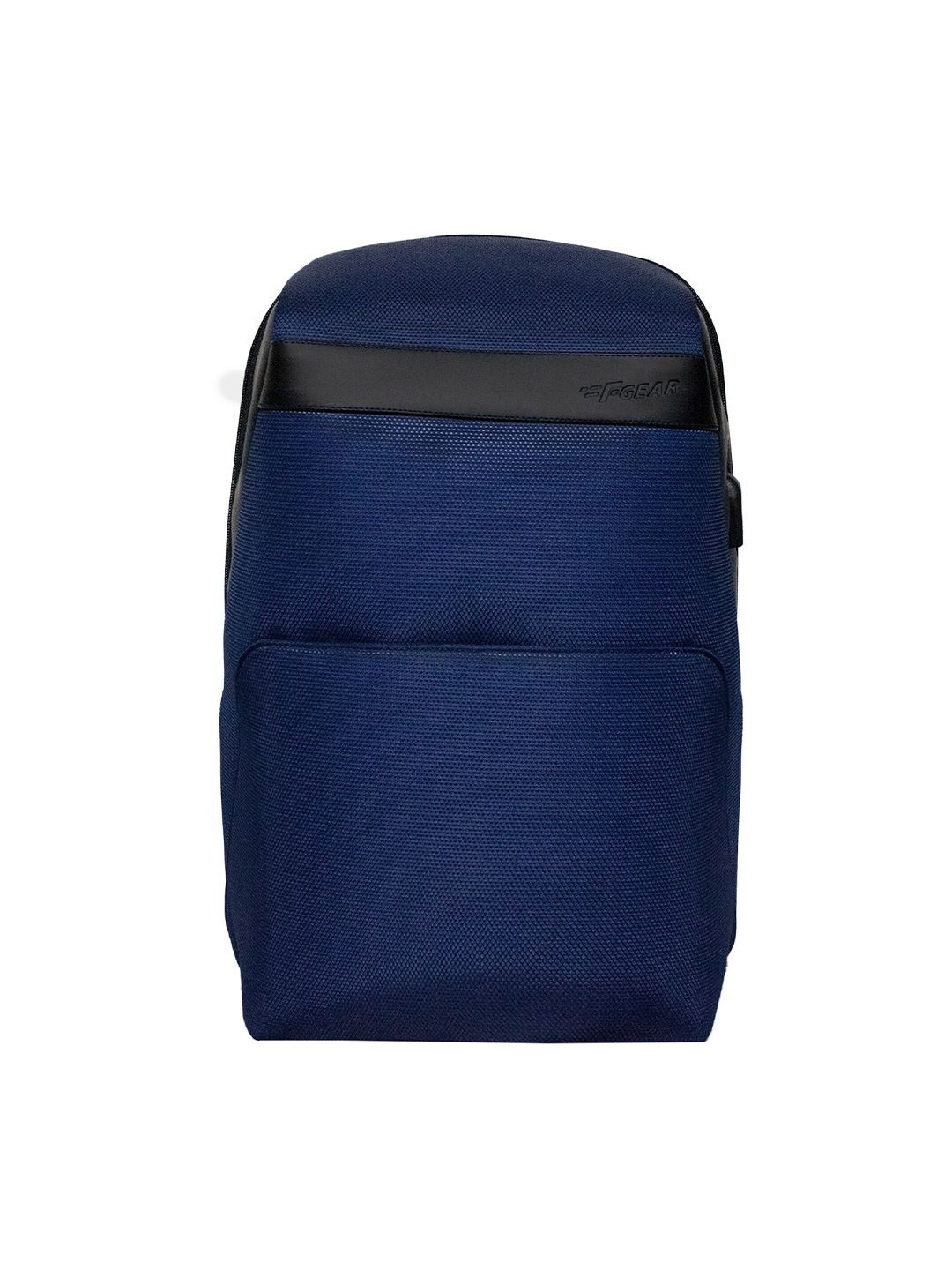 F Gear Unisex Blue & Black Backpack with USB Charging Port Price in India