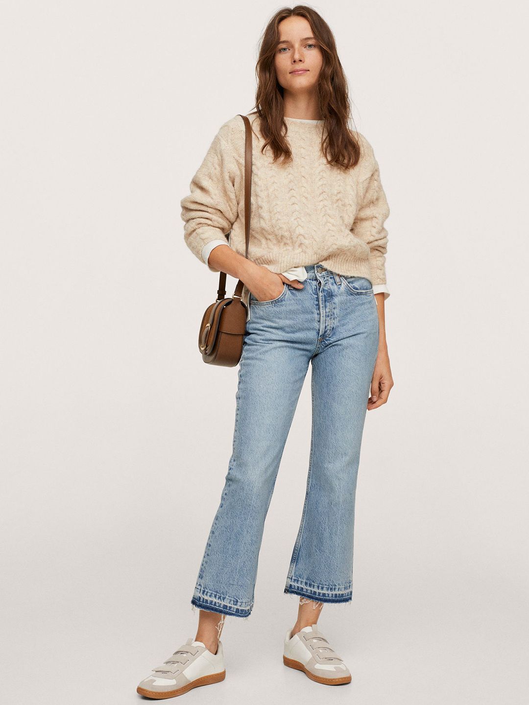 Blue Flared Light Fade Jeans