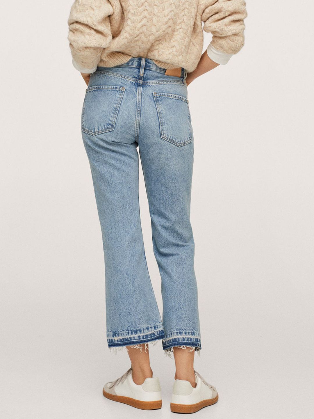 Blue Flared Light Fade Jeans