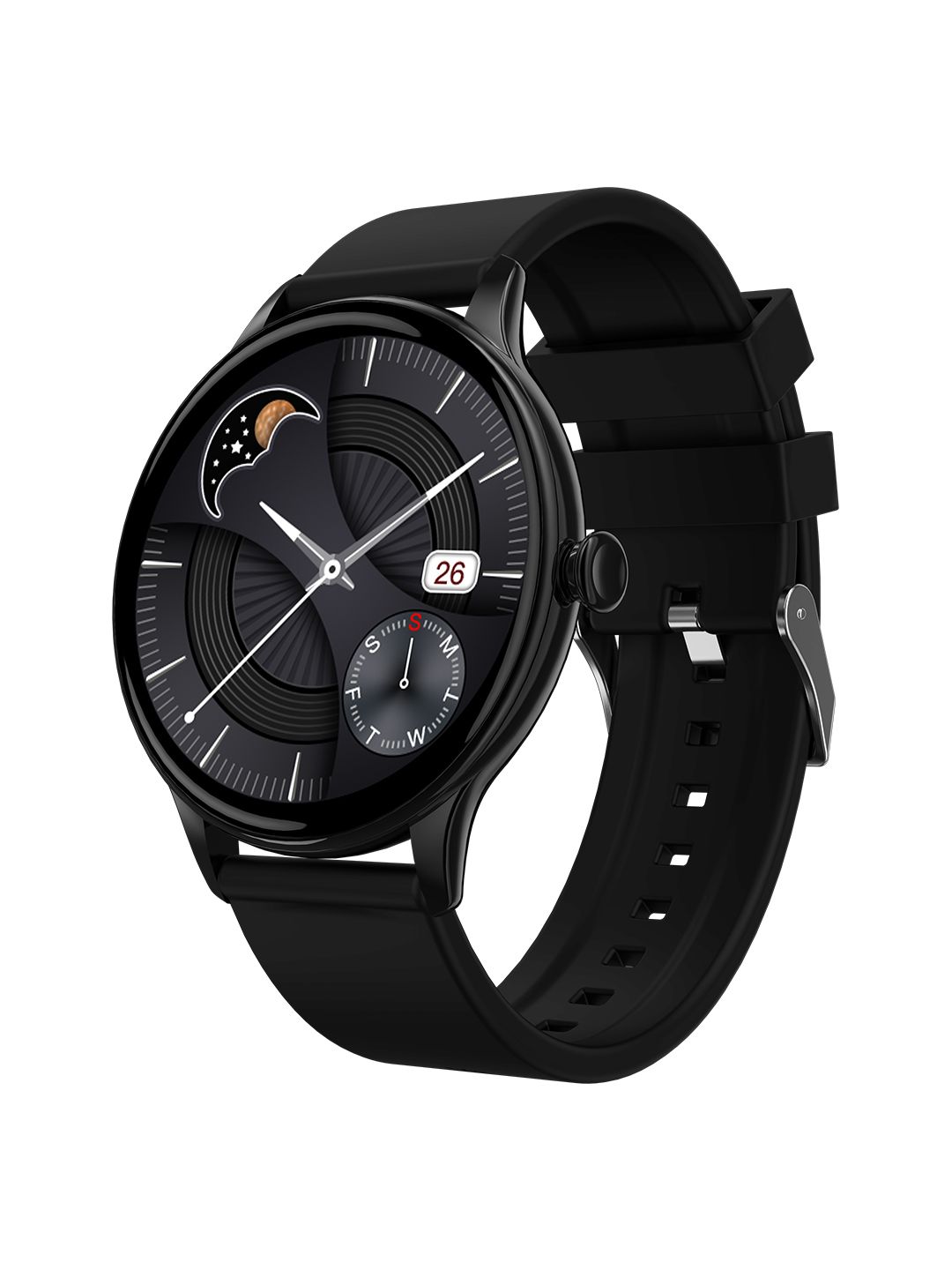 Fire-Boltt Unisex Black Terra AMOLED Always ON Full Touch Screen Smartwatch 19BSWAAY#1 Price in India