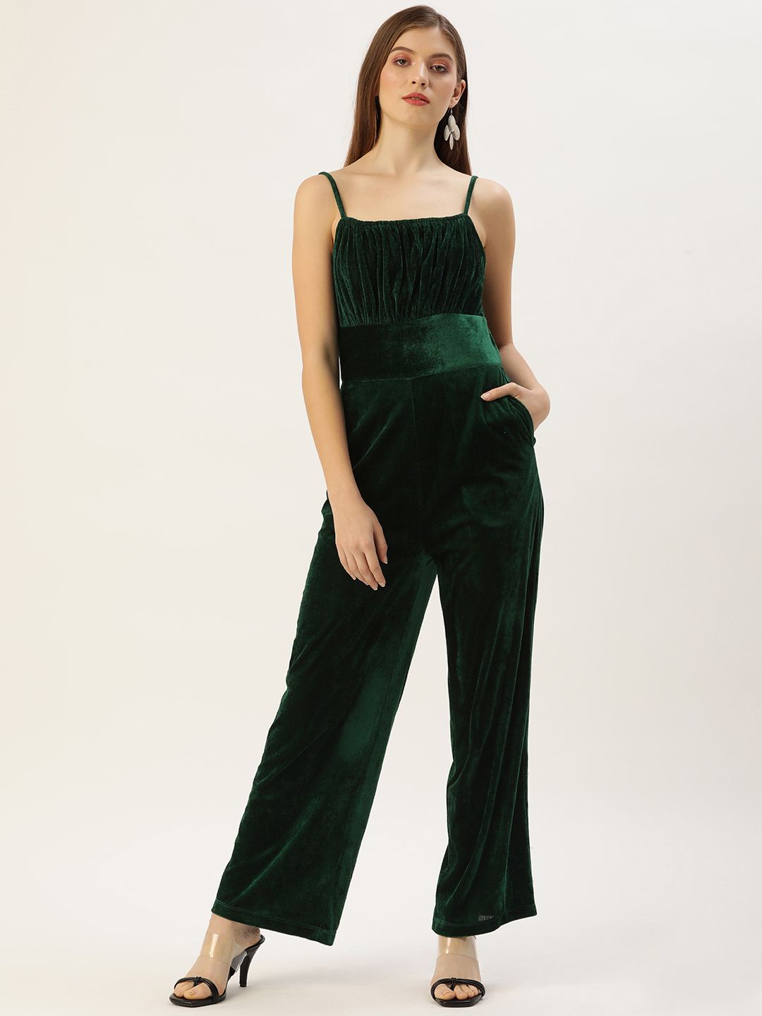 QUIERO Green Basic Jumpsuit Price in India