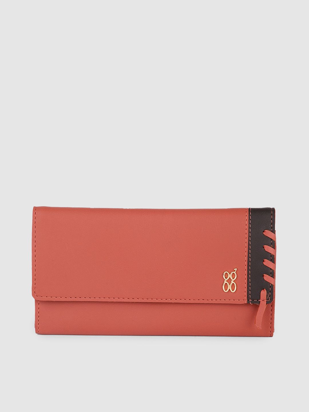 Baggit Women Red Three Fold Wallet Price in India