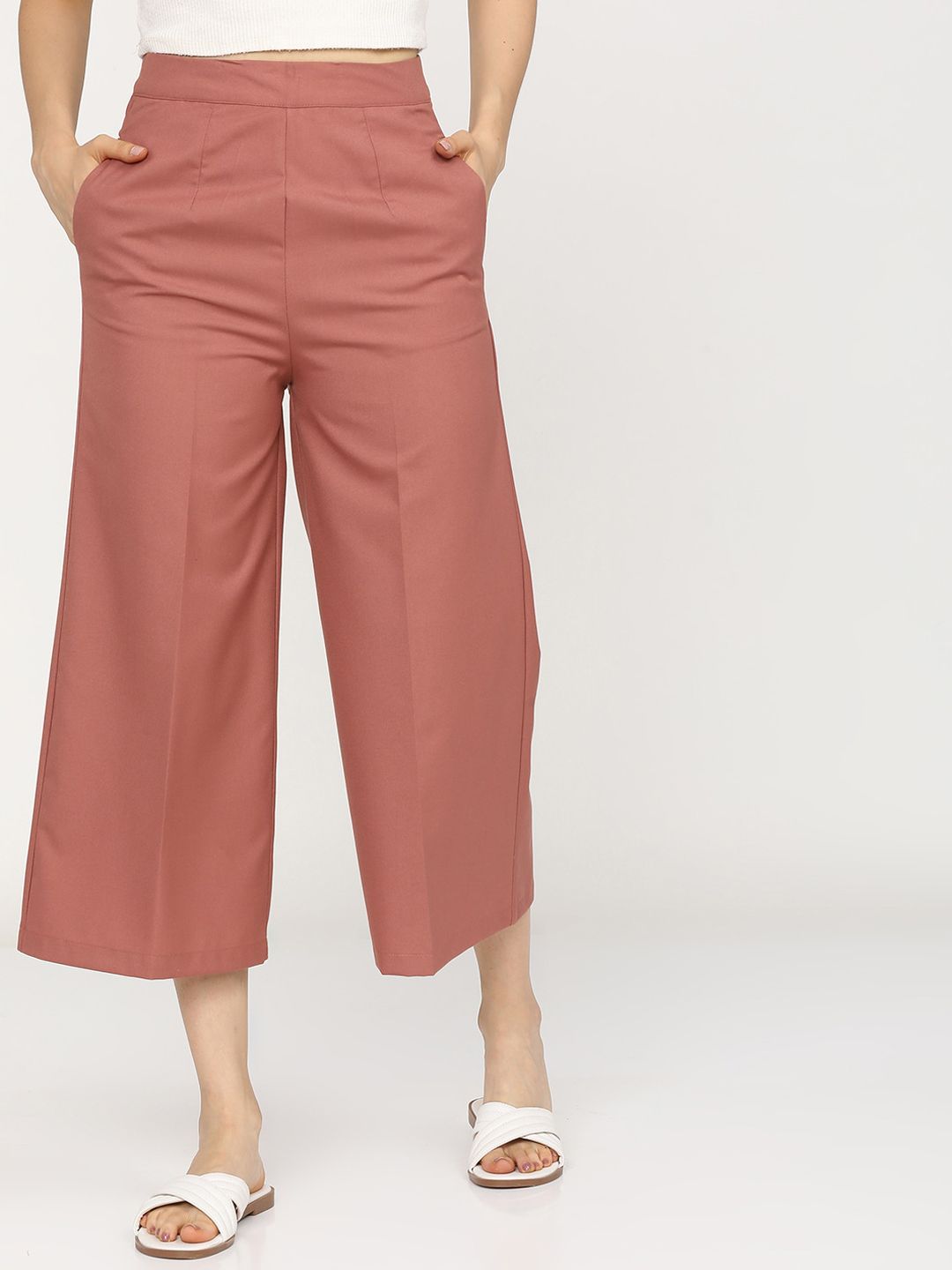 Tokyo Talkies Women Orange Tapered Fit Culottes Price in India