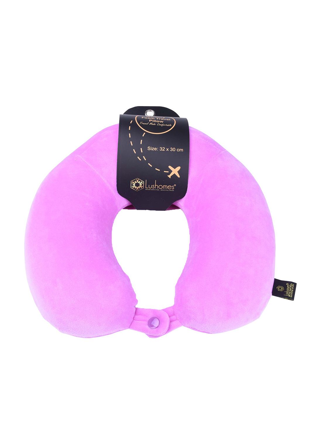 Lushomes Purple Travel Neck and Back Pillow Price in India