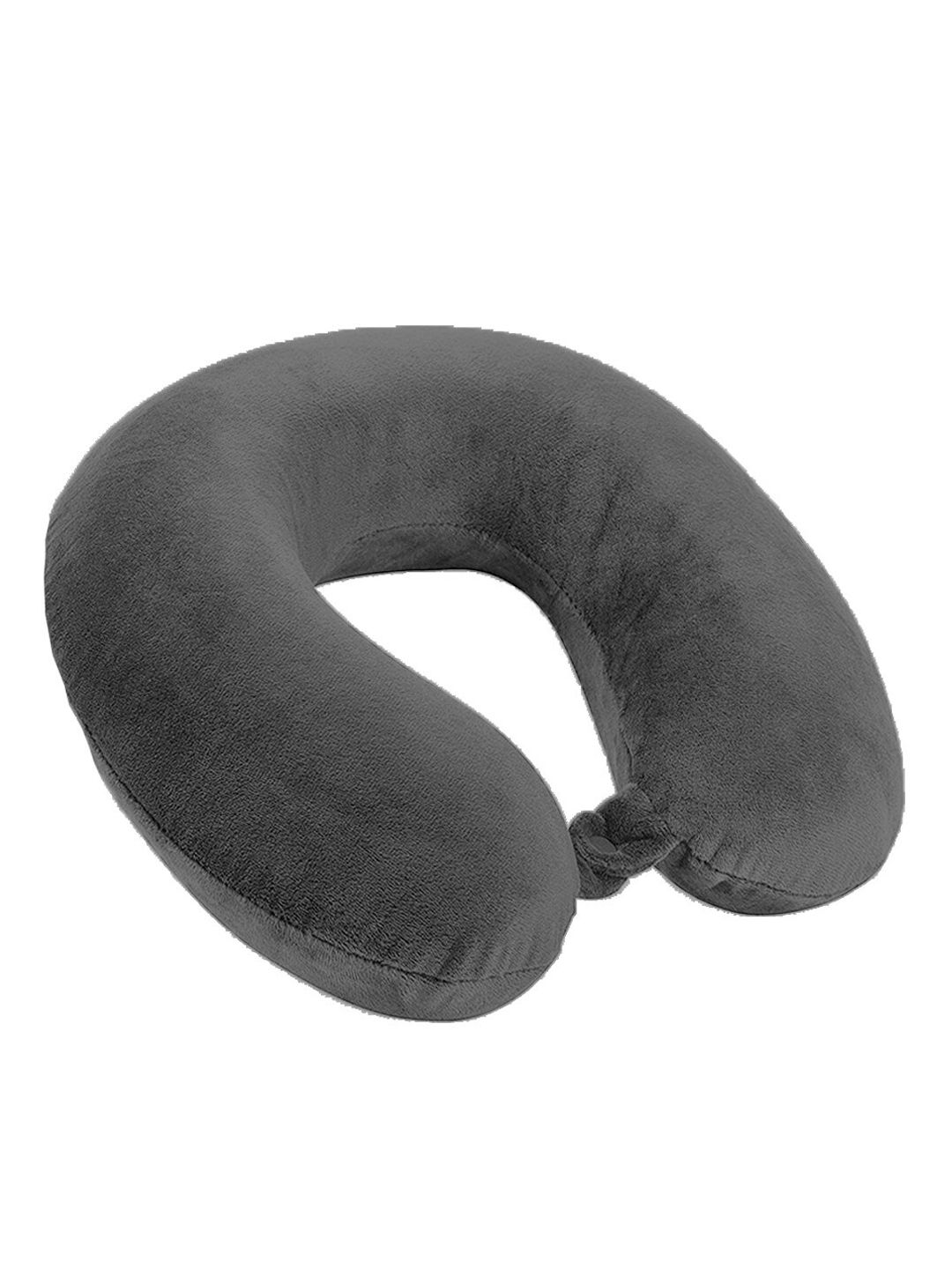 Lushomes Grey Solid Travel Pillow Price in India