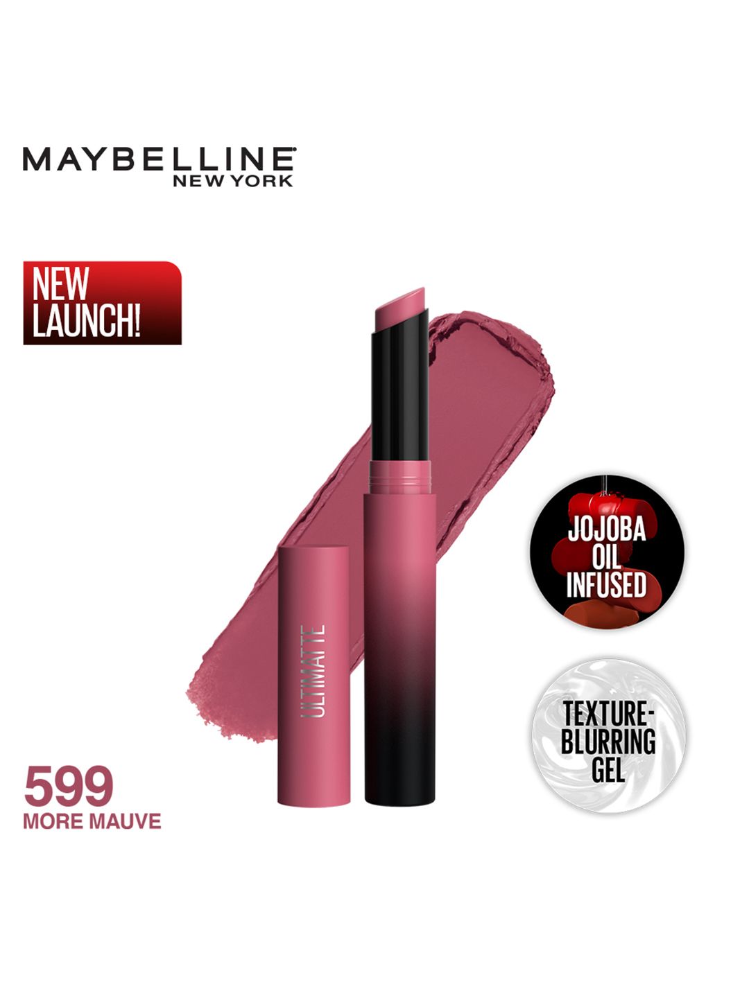 Maybelline New York Color Sensational Ultimattes Lipstick- 599 More Mauve- 1.7g Price in India