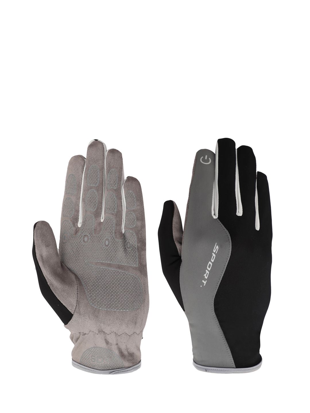 FabSeasons Unisex Black Patterned Cycling Gloves Price in India