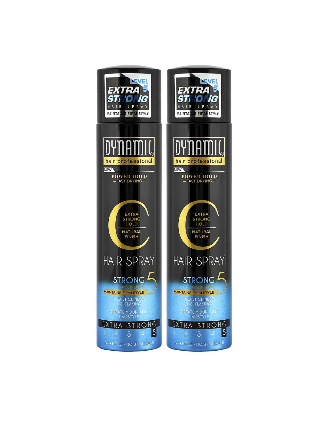 Dynamic Pack of 2 Hair Spray Ultra Strong Level-5 250ml Price in India