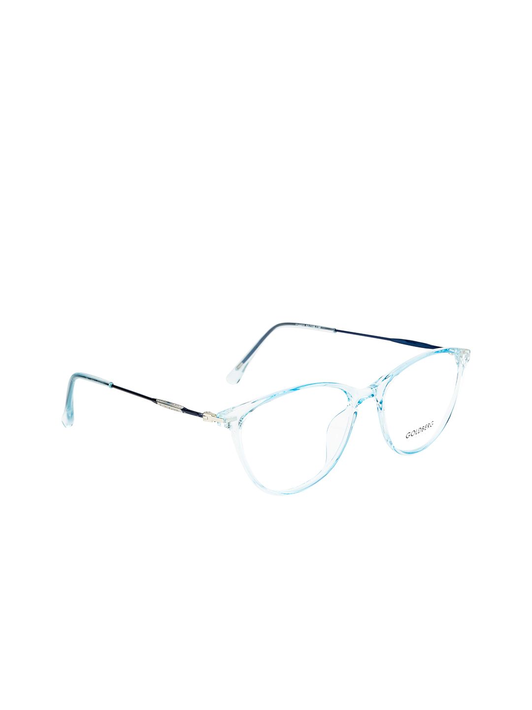 Gold Berg Women Blue Full Rim Cateye Frames - GB-114403_BLU-Blue Price in India